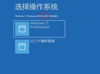如何关闭开机的操作系统选择读秒